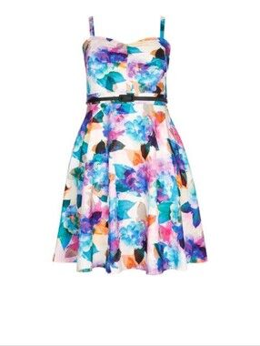 ISO City CHIC FIT AND FLARE DRESS Sz L/20